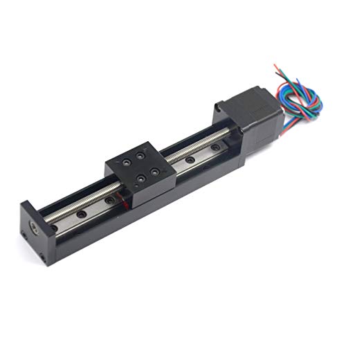 Befenybay 100mm Effective Travel Length Mini Linear Rail Guide Lead Screw T6x1 with NEMA11 Stepper Motor for DIY/CNC Router Parts X Y Z Linear Stage Actuator - Image 3
