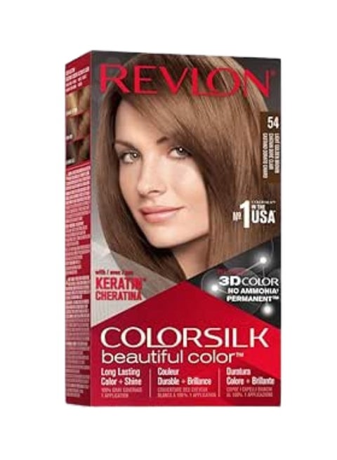 REVLON COLORSILK - LIGHT GOLDEN BROWN  54
