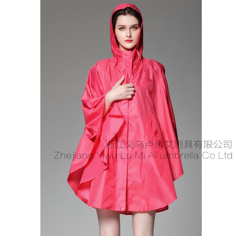 Travel New Trench Coat Korea Japan New Concept Fresh Cute Lightweight Breathable Fashion Poncho Poncho Raincoat - Image 1