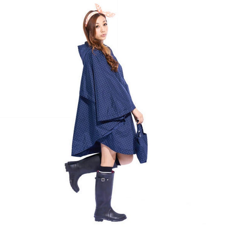 Travel New Trench Coat Korea Japan New Concept Fresh Cute Lightweight Breathable Fashion Poncho Poncho Raincoat - Image 4