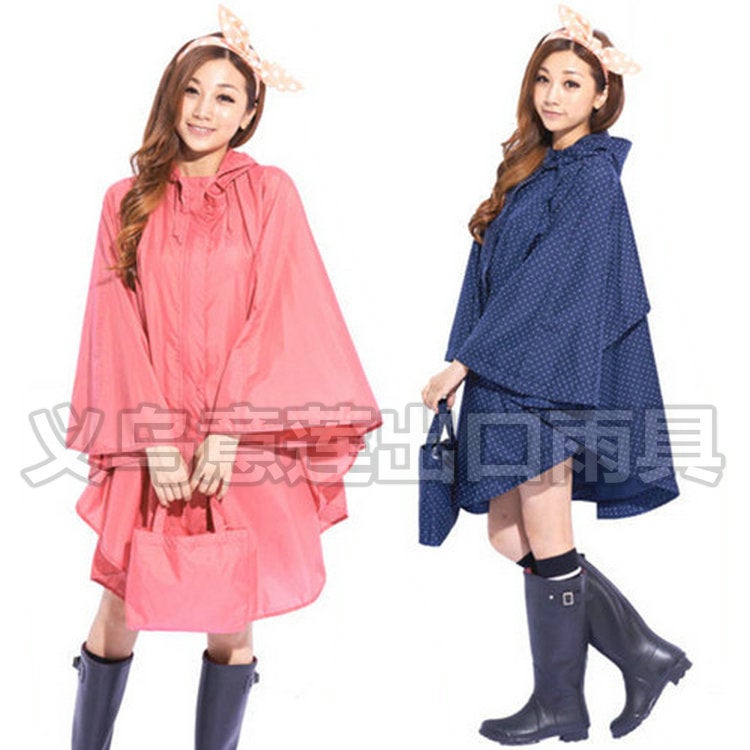 Travel New Trench Coat Korea Japan New Concept Fresh Cute Lightweight Breathable Fashion Poncho Poncho Raincoat - Image 2