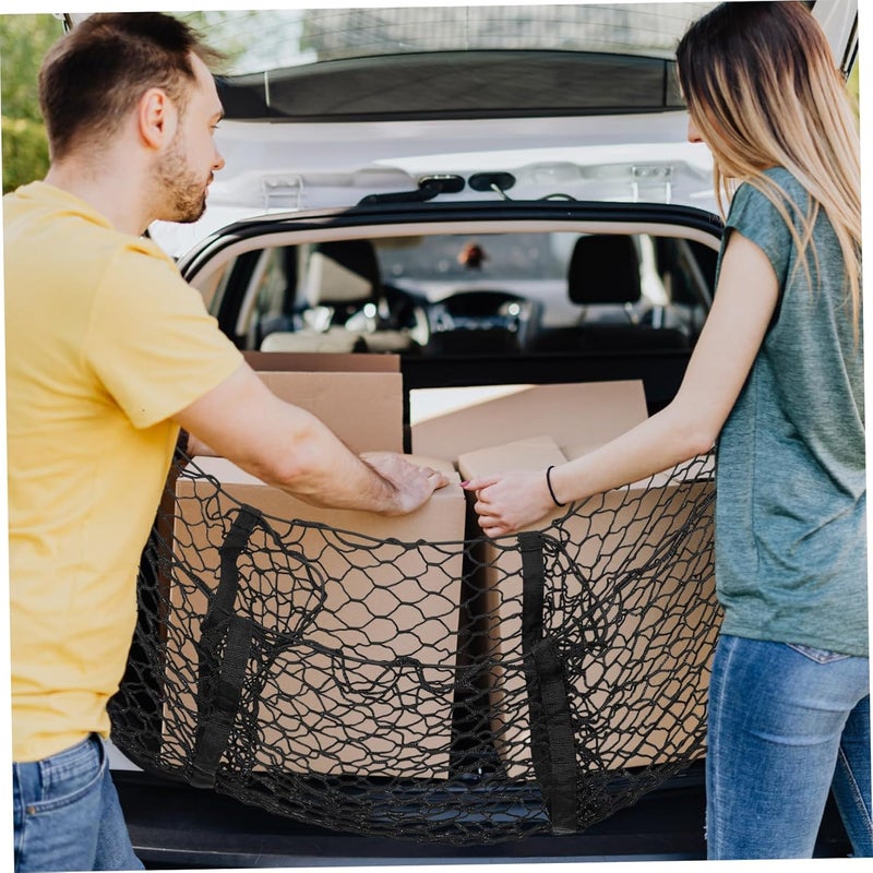 ULTECHNOVO Cargo Net Truck Bed Organizer Bag for Car Trunk Storage Mesh Net Bag Organizer - Image 5
