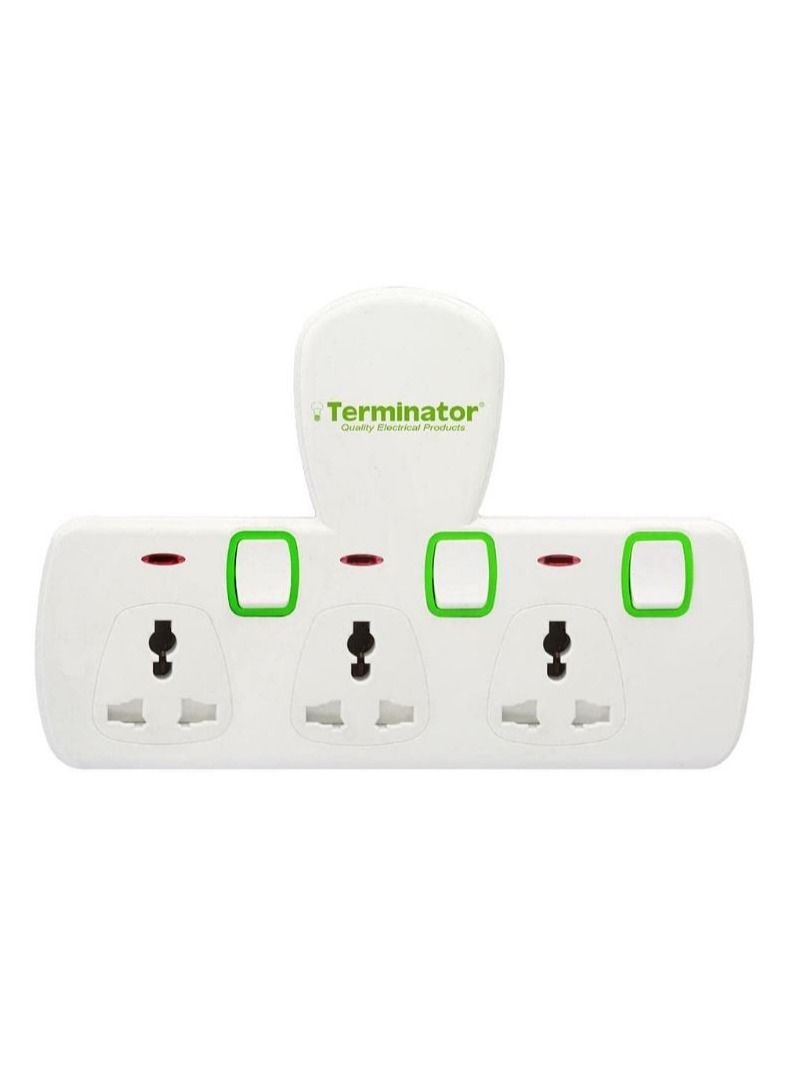 Terminator 3 Way Universal Plug Sockets - Image 1