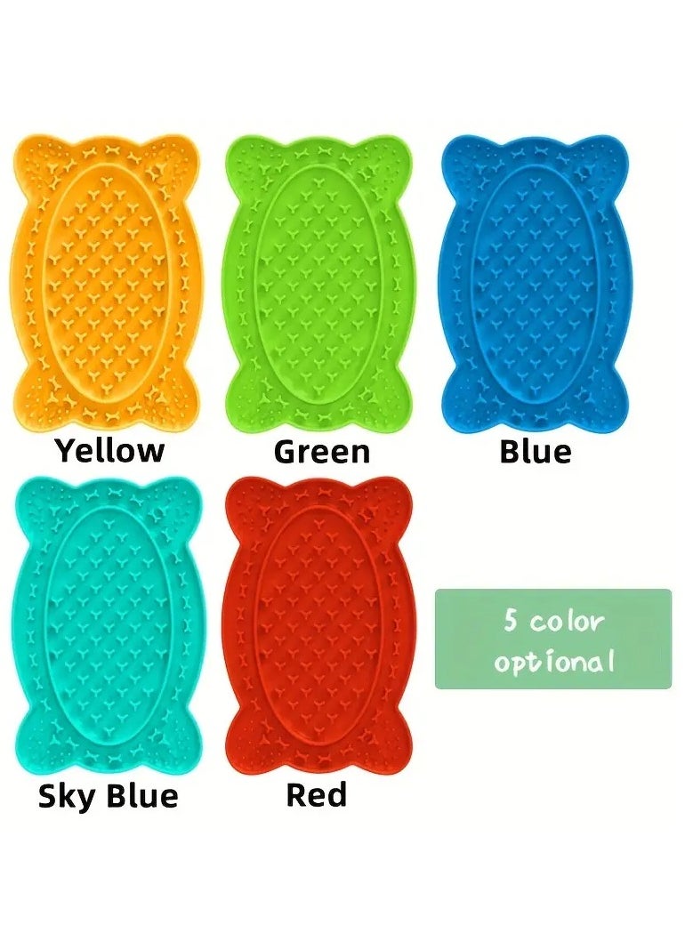 Goolsky Pet Supplies Pet Licking Mat Creative Dog Slow Food Mat Placemat Suction Cup Slow Food Mat  - Image 3