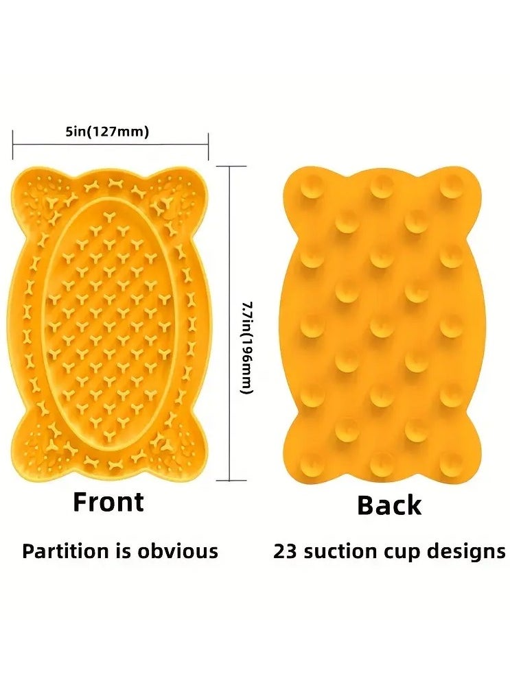 Goolsky Pet Supplies Pet Licking Mat Creative Dog Slow Food Mat Placemat Suction Cup Slow Food Mat  - Image 4