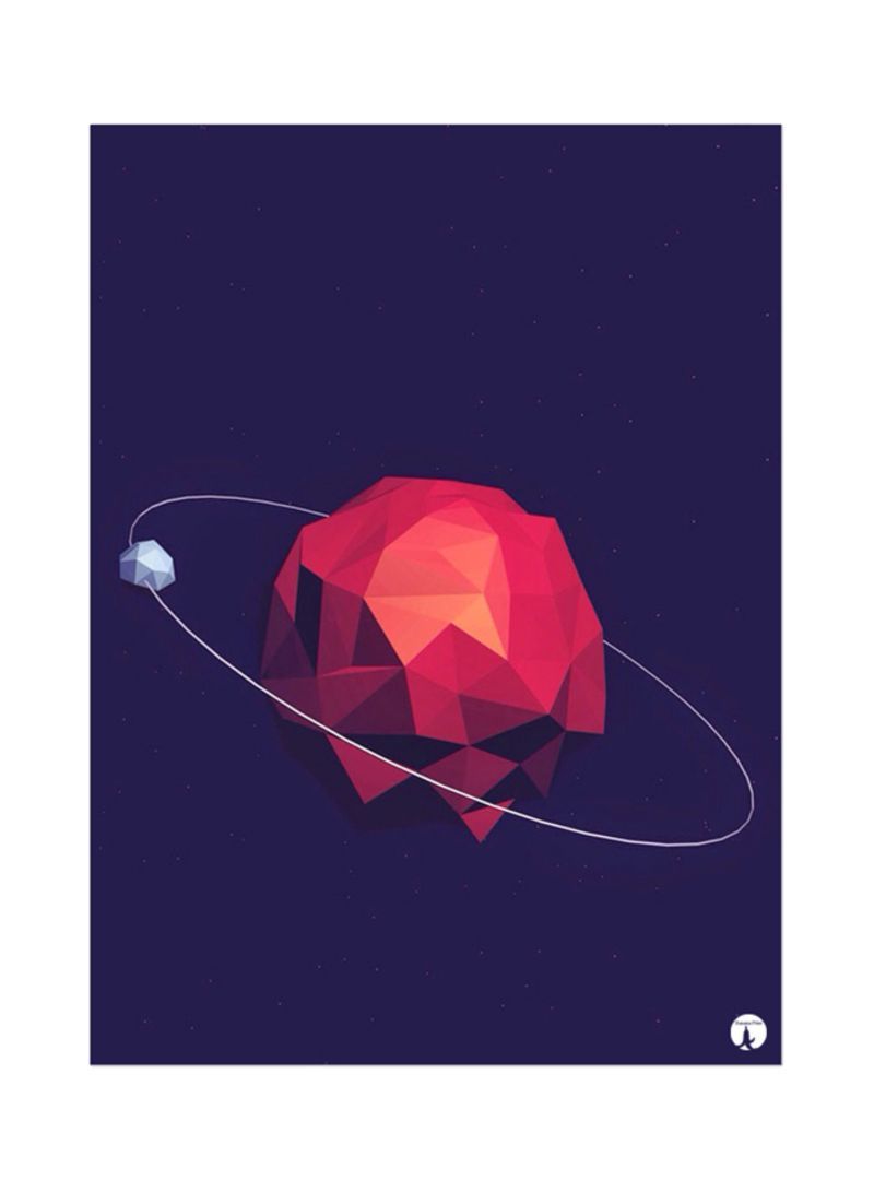 A Planet Mouse Pad Blue