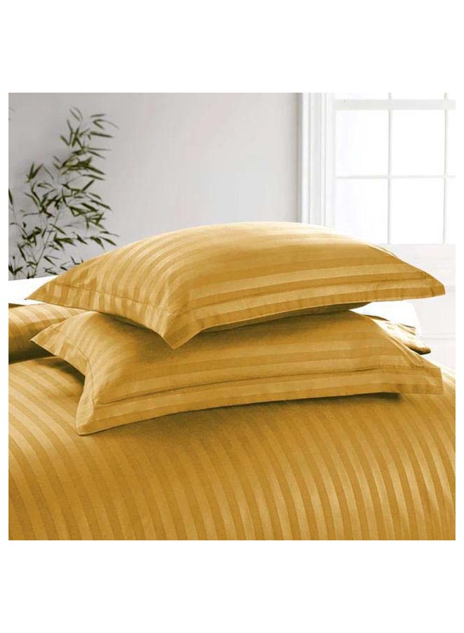 Hotel Collection Stripe Single Brown Duvet Cover set with Single Pillow Case 160x220 cm - Image 2