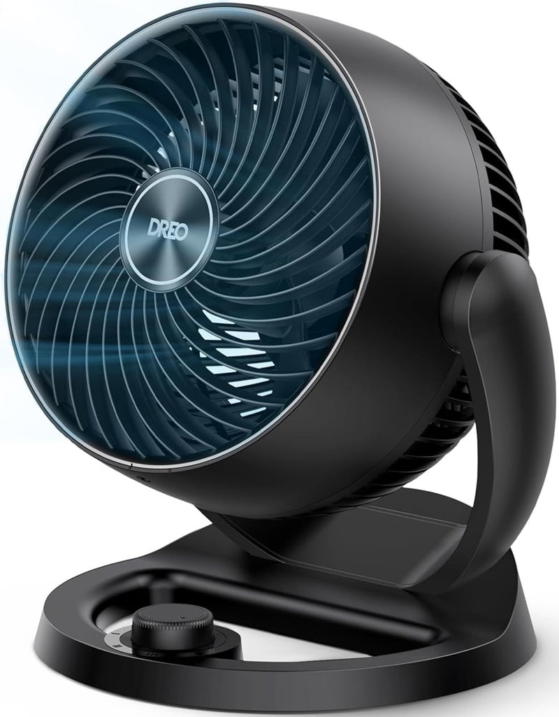 Dreo Fan for Bedroom, 12 Inches, 70ft Powerful Airflow, 28db Quiet Table Air Circulator Fans for Whole Room, 120° Adjustable Tilt, 3 Speeds, Desktop Fan for Home, Office, Kitchen - Image 1