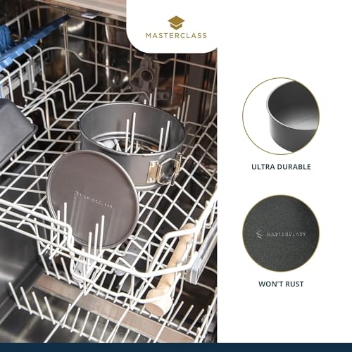 Master Class Kitchen Craft MasterClass 15 cm Springform Cake Tin with Loose Base and PFOA Free Non Stick, Robust 1 mm Carbon Steel, 6 Inch Small Round Pan - Image 4