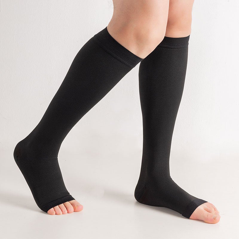 Long Tube Medical Compression Stockings, Venous Elastic Stockings, Large Size Anti-Thrombosis Thigh Care Socks, Thigh High - Image 1