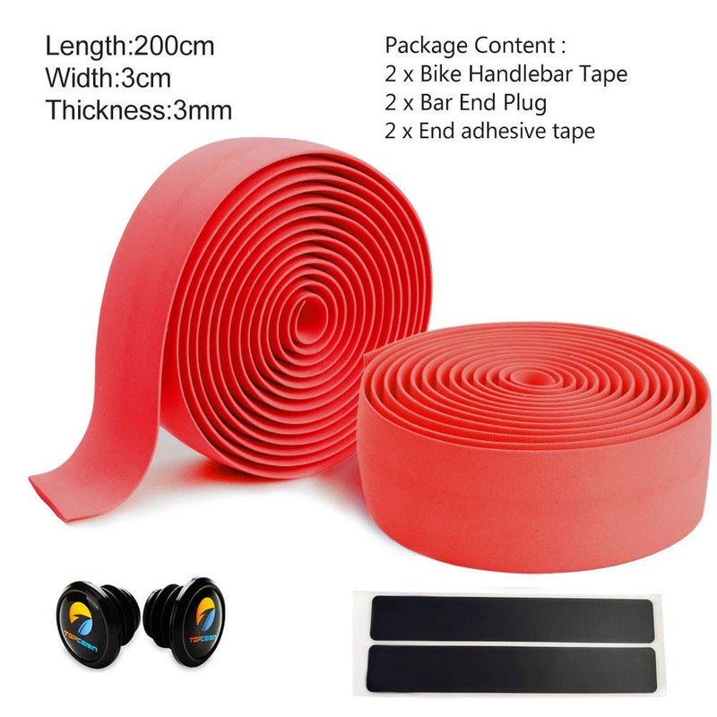 Topcabin Camouflage Series Comfort Gel Road Bike Handlebar Tape Bike Bar Tape With Reflective Bar Plugs - Image 2