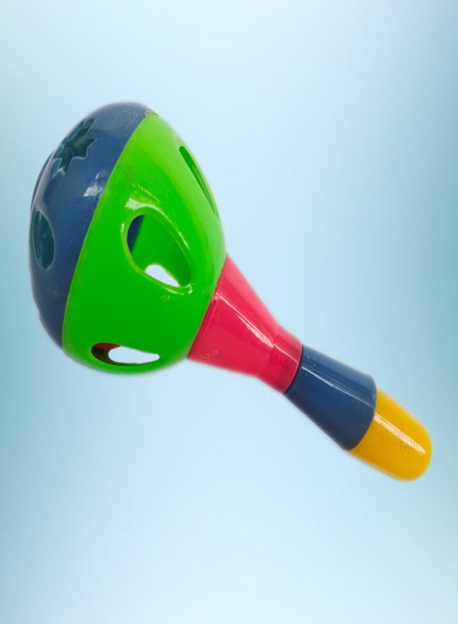 ROSEFAIR Plastic Baby Rattles Toys Set, Infant Grab Shake Rattle, Sensory Teether, Development Learning Music Toy, Newborn Gift 0-12 Months, Multicolor (Green) - Image 3