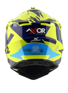 Airoh X-CROSS X1 NEON YELLOW BLUE  - Image 5