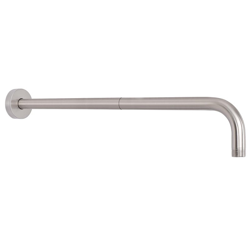HarJue Shower Arm with Flange and Teflon Tape Wall Mounted Shower Pipe 304 Stainless Steel Extension Arm for Fixed Shower Head Handheld 24 Inch Brushed Nickel - Image 2