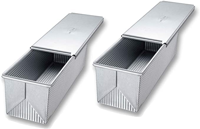 USA Pan Pullman Loaf Pan, 9 x 4 x 4, Aluminized Steel - Image 1