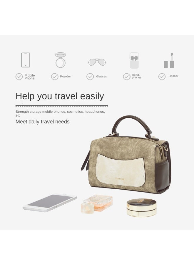 YEARCON Modern Color Block】large Capacity Commuter Shoulder Bag, Fashionable Women's Pillow Bag - Image 3