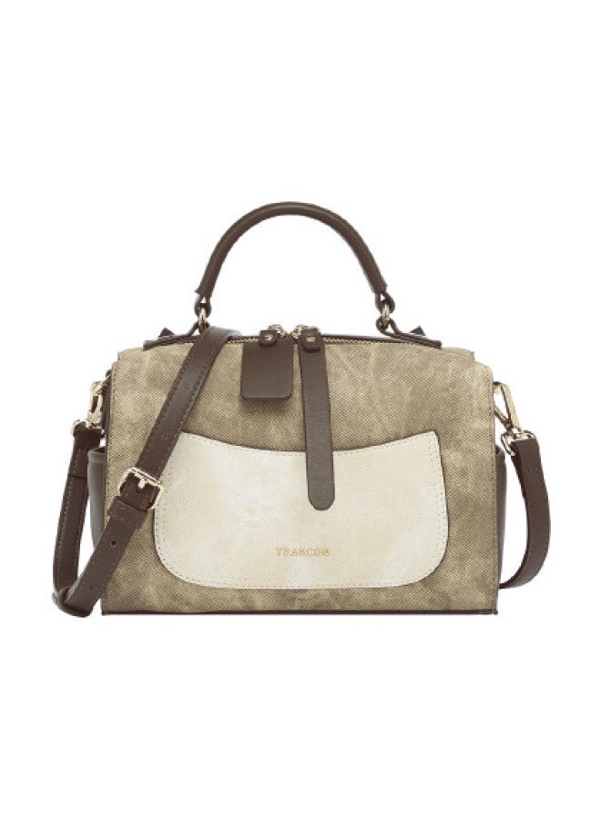 YEARCON Modern Color Block】large Capacity Commuter Shoulder Bag, Fashionable Women's Pillow Bag - Image 1