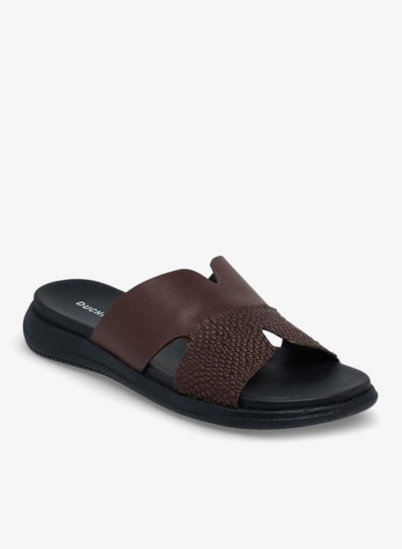 DUCHINI Men Leather Comfort Sandals - Image 3