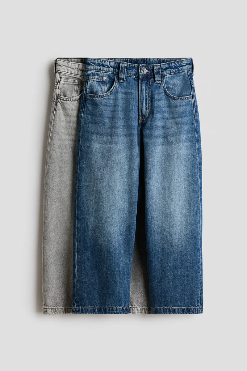 H&M 2-pack Baggy Fit Jeans