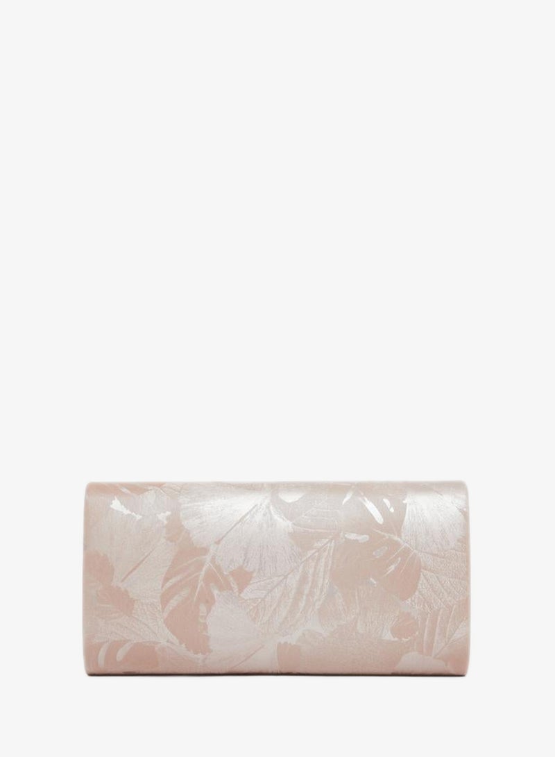 Styli Women Satin Floral Print Clutch Bag - Image 1