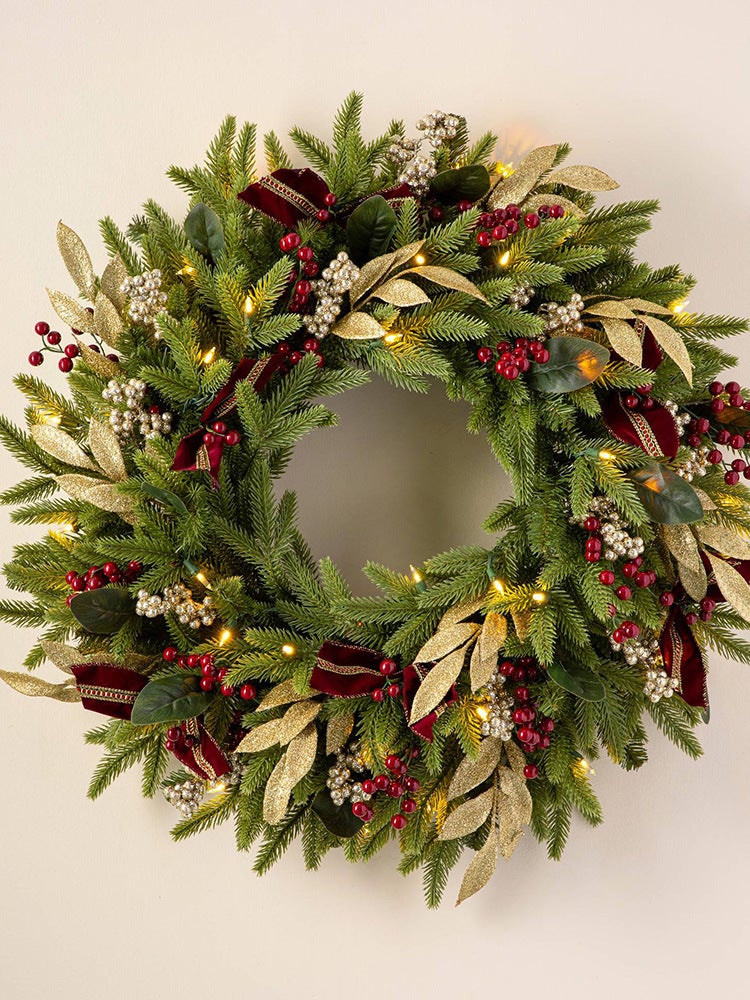 Christmas Wreath 50/60/80Cm Door Hanging Rattan Circle 2.7M Rattan Christmas Tree Window Christmas Decoration Supplies - Image 4