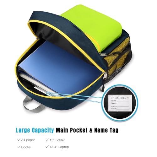 STEAMEDBUN Kids Backpack for Boys,Kindergarten Backpack for Toddler Boys Age 3-6 - Image 3
