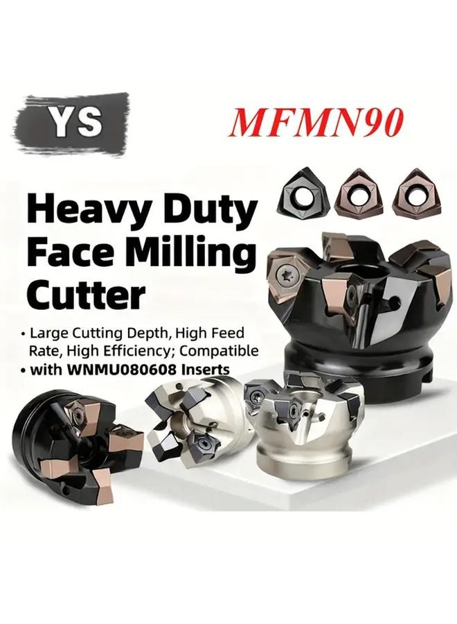 MFWN900 63 22 5T Double Sided Heavy Duty Disc Milling Inserts Fast Feed Speed - Image 2