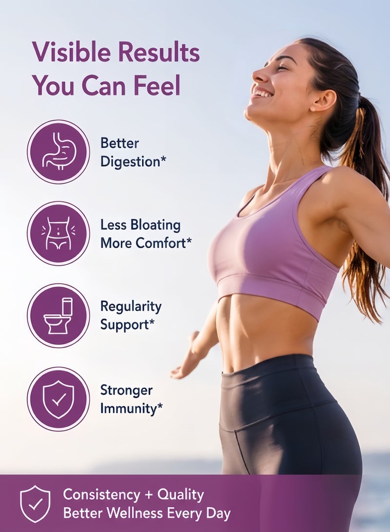 Probiotic Live Women Probiotic 100 Billion CFU 31 Strains 2 Pack 90 Capsules Prebiotic Digestive Health Support - Image 4