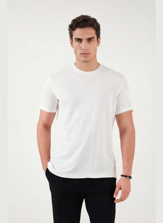 بوراتي Buratti Cotton Regular Fit Crew Neck T-Shirt Men's T-SHIRT 5904063