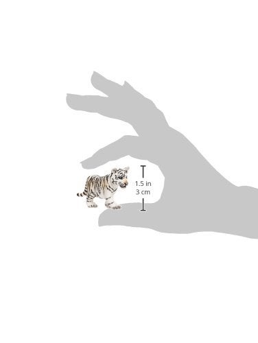 Schleich Wild Life, Animal Figurine, Animal Toys for Boys and Girls 3-8 Years Old, White Tiger Cub, Ages 3+ - Image 3