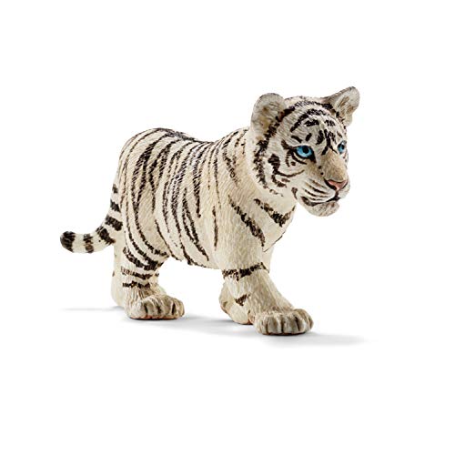 Schleich Wild Life, Animal Figurine, Animal Toys for Boys and Girls 3-8 Years Old, White Tiger Cub, Ages 3+ - Image 1