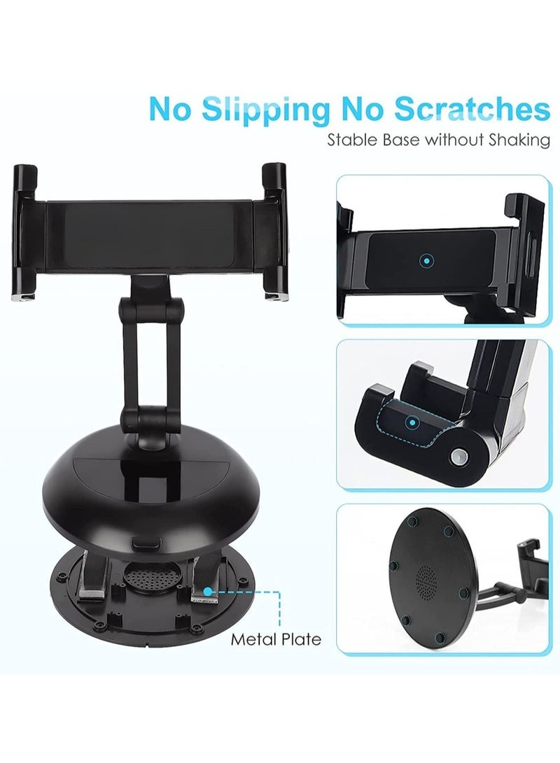 Gravity Tablet Holder Stand, Angle Height Adjustable Phone and Tablet Stand for Desk with Speaker, Thick Case Friendly iPad Holder Stand Compatible with (5"-11") - Image 5
