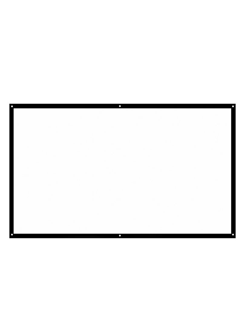 Foldable Projector Screen, Portable HD Projection Screen, for Home Theater Office Movies Indoors Outdoors - Image 1