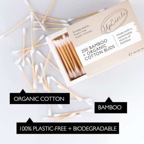 UpCircle Bamboo Cotton Buds - 200 Pieces - Sustainable, Plastic-Free, Fully Recyclable Ear Buds - A Staple For Any Bathroom - Image 3