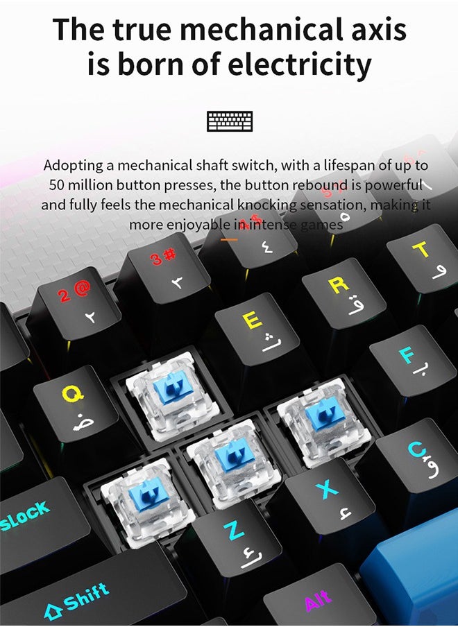 OASIS DESERT - 68-key RGB mechanical keyboard Arabic - Image 1