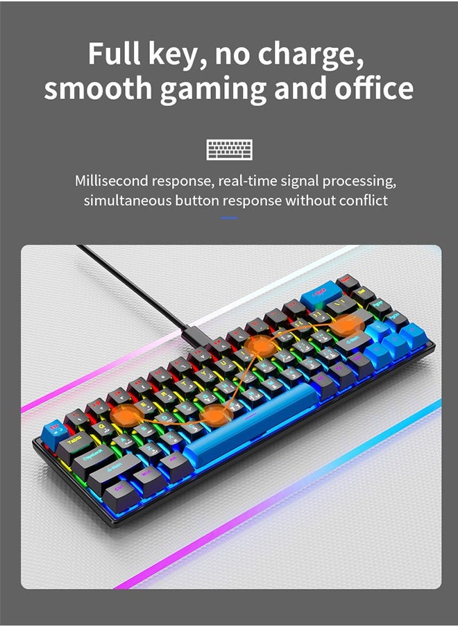 OASIS DESERT - 68-key RGB mechanical keyboard Arabic - Image 1