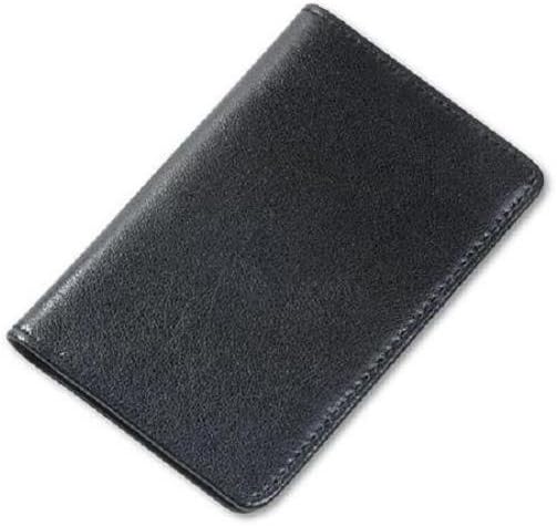 Samsill 81220 Regal Leather Business Card Holder Case Holds 25 Business Black - Image 1