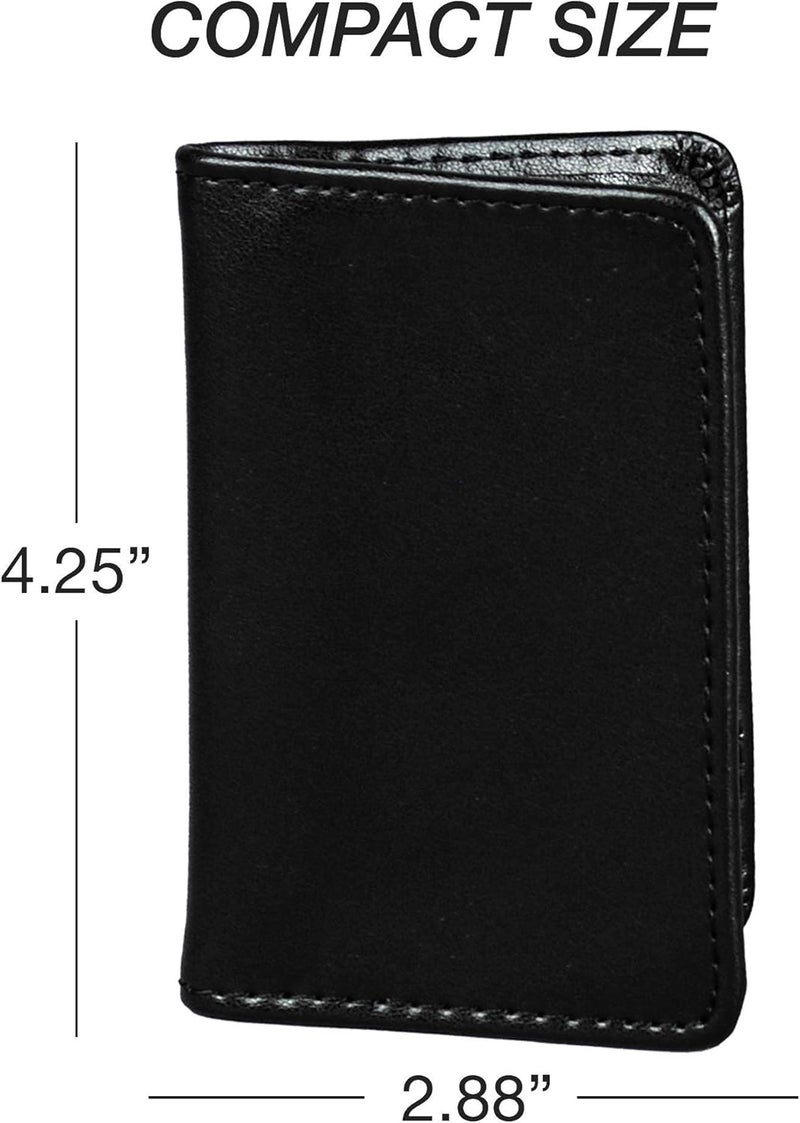 Samsill 81220 Regal Leather Business Card Holder Case Holds 25 Business Black - Image 3
