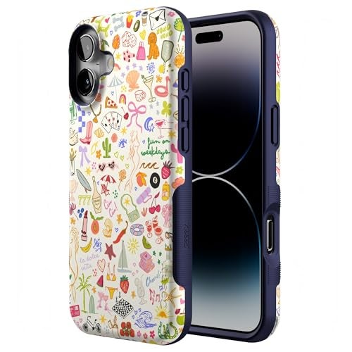 Casely iPhone 16 Plus Case All The Fun Things Fun on Weekdays Bold Protective Design Compatible with MagSafe - Image 3