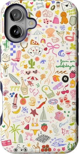 Casely iPhone 16 Plus Case All The Fun Things Fun on Weekdays Bold Protective Design Compatible with MagSafe - Image 1