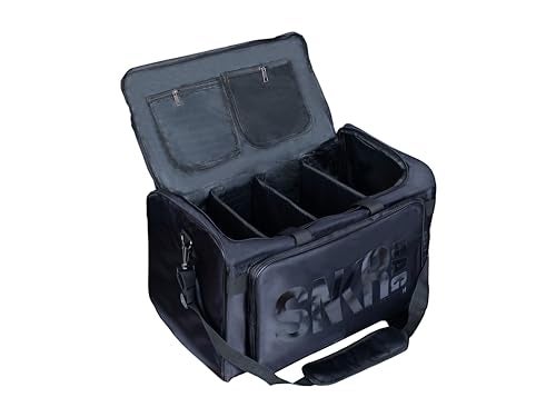 NNBDBVDHS Shoe Bags for Travel Sneaker Travel Bag Shoes Duffel Bags Waterproof Gym Sports Luggage Sneakerhead Bag for Men with 3 Adjustable Dividers fit 4 Pairs Heavy Duty Travel Accessories(black) - Image 1