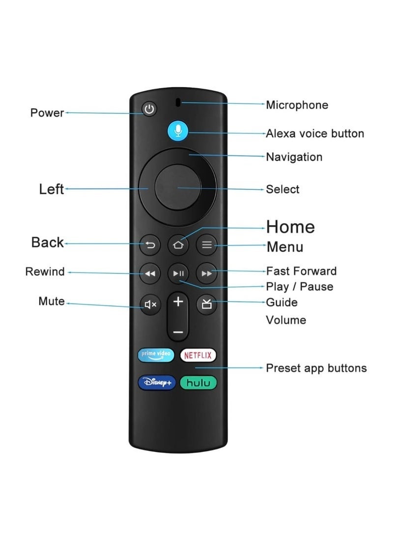 ELTRAZONE Voice Remote (3rd Gen) Compatible with Fire TV Stick 4K, Fire TV Stick (2nd & 3rd Gen) Fire TV Cube (1st & 2nd Gen) Fire TV (3rd Gen)  Fire TV Stick Lite - Image 4