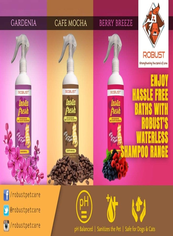 Robust Instafresh Nourishing Dry Bath Pet Shampoo : Cafe Mocha 250 ml - Image 2