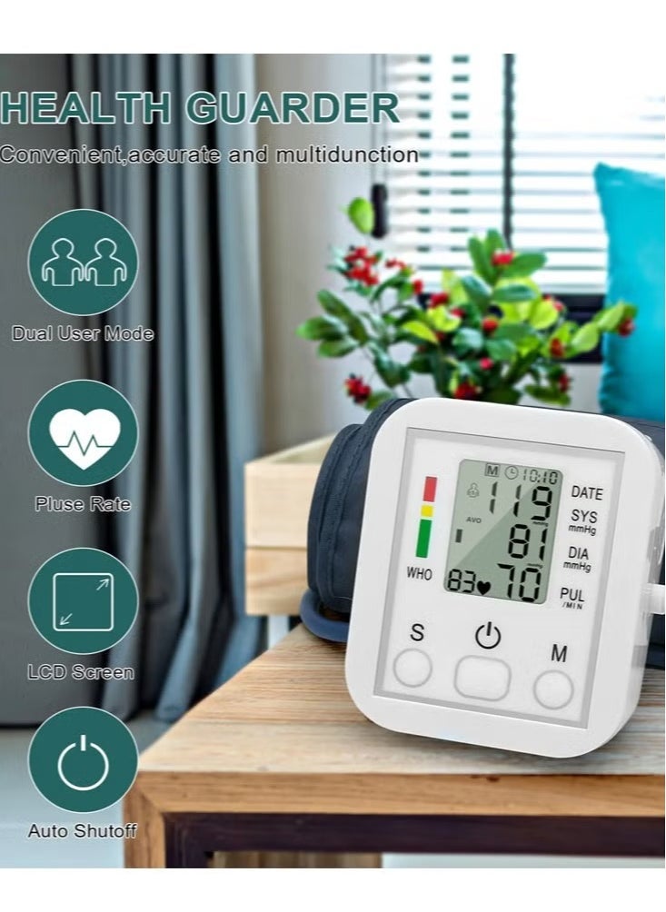 TIGER - Blood Pressure Monitor Dual Users x99 Readings – Voice-Enabled Adjustable Wrist Cuff BP Machine for Home Use | Accurate & Reliable Monitoring, Ideal for Family or Shared Use - Image 1