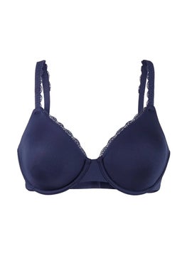Tchibo Women Non Padded Bra, Navy Blue  - Image 2