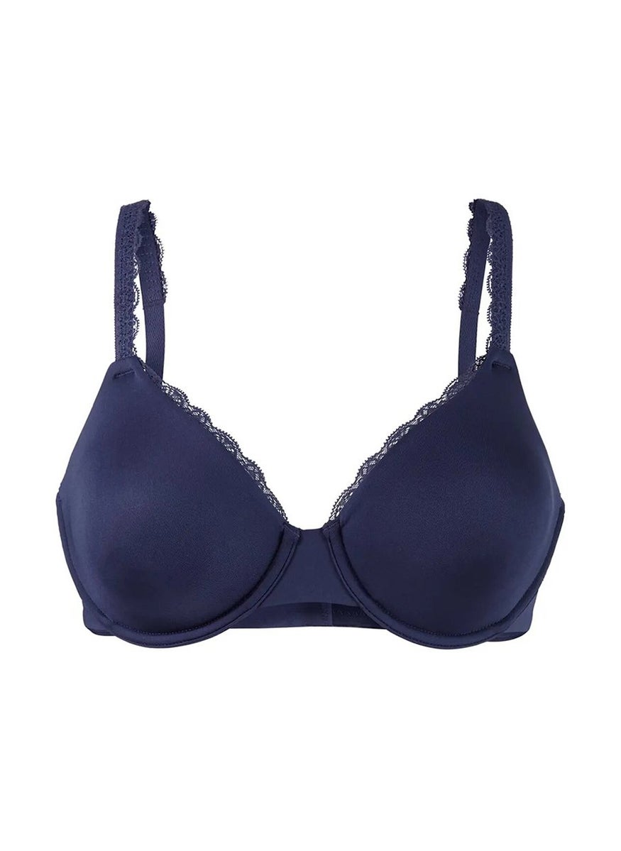 Tchibo Women Non Padded Bra, Navy Blue  - Image 2