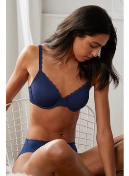 Tchibo Women Non Padded Bra, Navy Blue  - Image 1