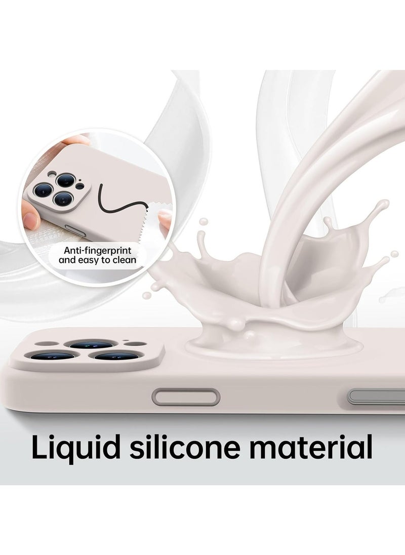 JAJEEK iPhone 16 Pro Max Case with 2 Screen Protectors - MagSafe Compatible, Upgraded Camera Protection, Liquid Silicone Protective Case (6.9”) - Rock Grey - Image 5