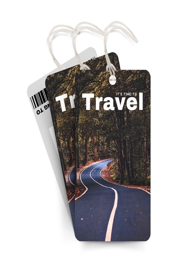 Brandian 01 Qty PVC Luggage Tags & Bag Tags for Suitcases - Everyday Commute Travel, with Silicon Strap (Multicolour) - Image 1