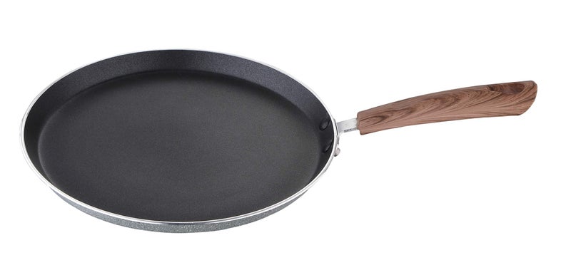 BERGNER Alpine Forged Aluminium Non-Stick Flat Tawa, 26 cm, Induction Base, Grey. - Image 1